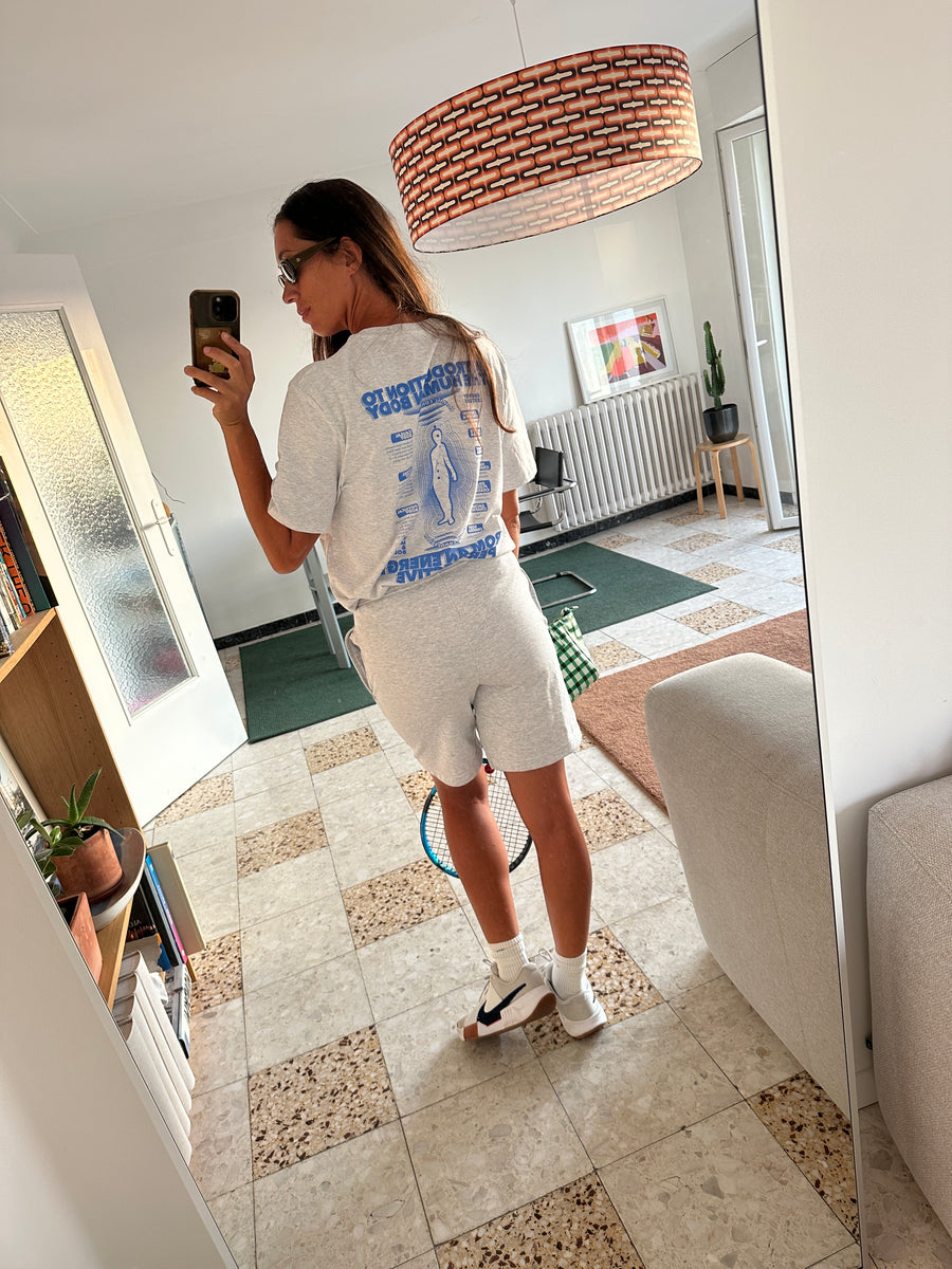T-shirt manches courtes gris Unisex Tone Energy Body - Essentials Capsule