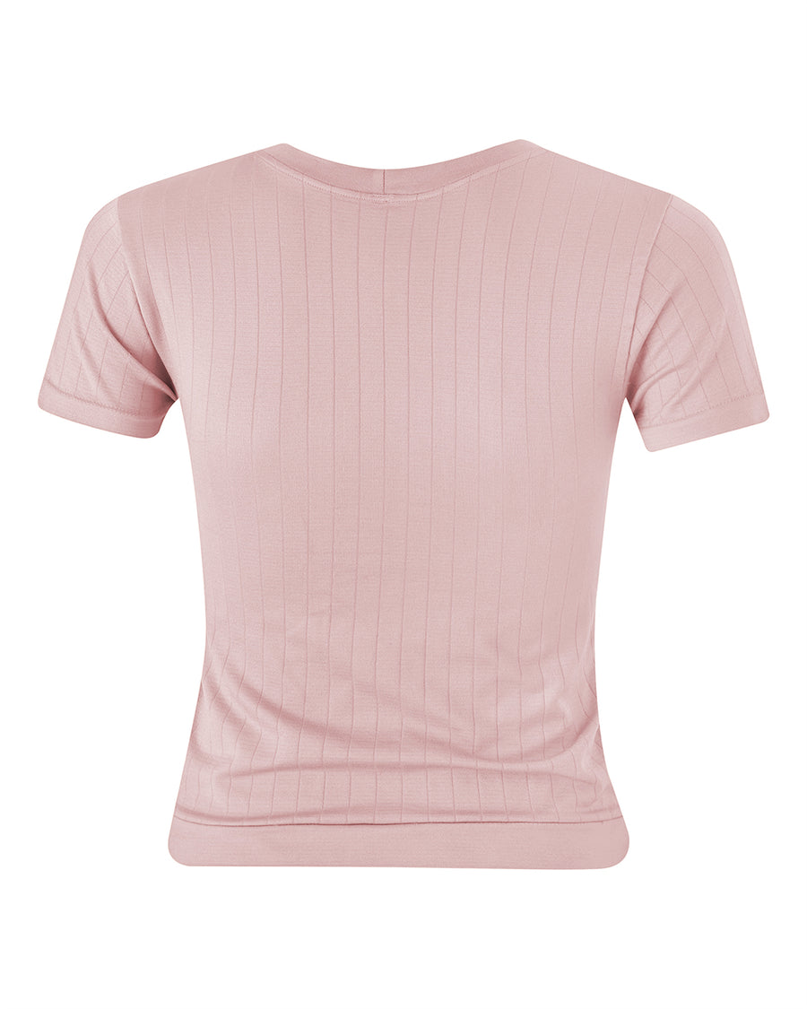 PRISM² Flat Rib T-Shirt Sapient Blush