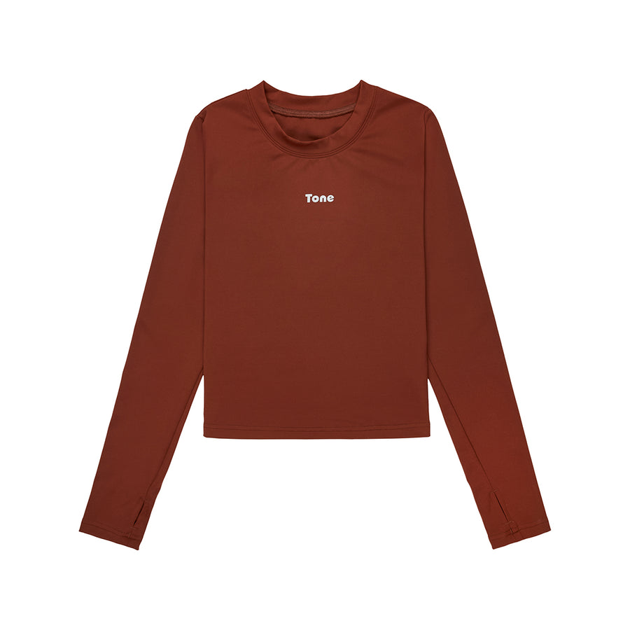 Tone Tone Ls Choco Brown Activewear