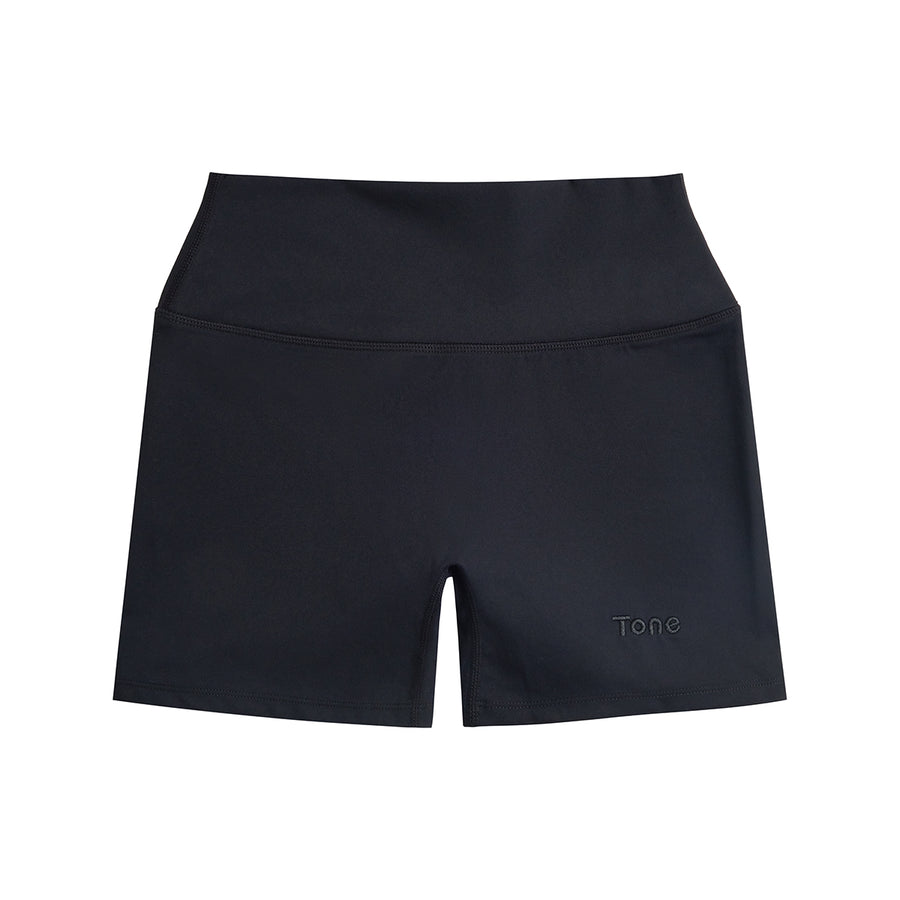 Tone Activewear Black Sesame Allure Bike Shorts
