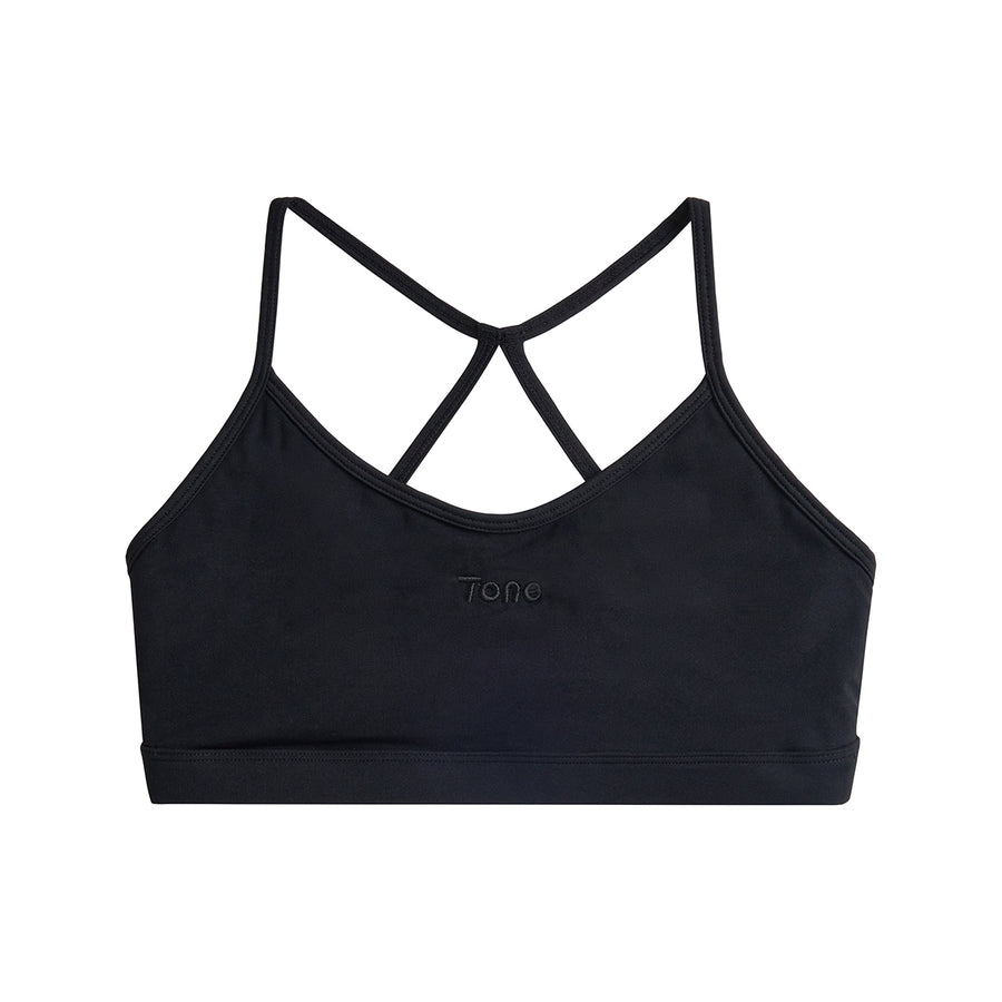 Tone Activewear 2-en-1 Allure Top Black Sesame