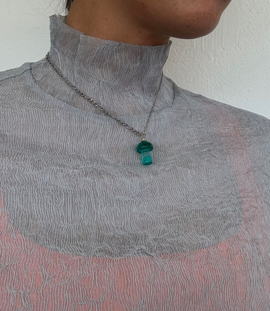 Schmuck von Lys | Pilzblaue Halskette
