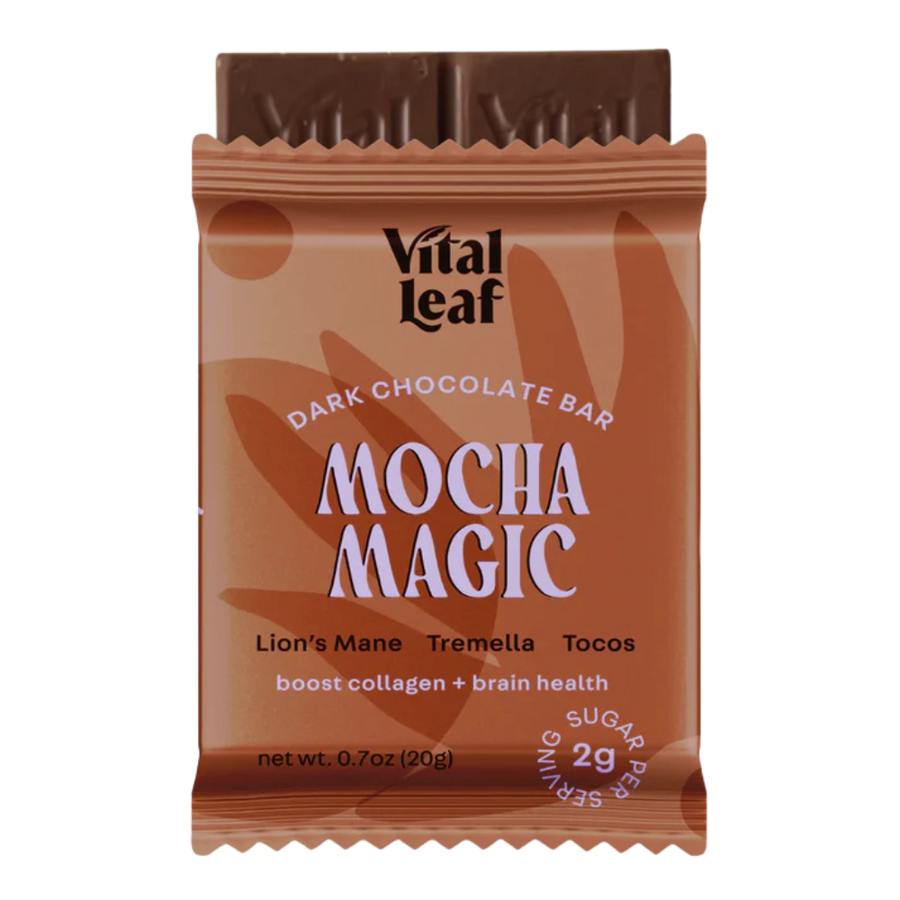 Vital Leaf | Assortiment de 3 Mini Barres de Chocolat aux Adaptogènes