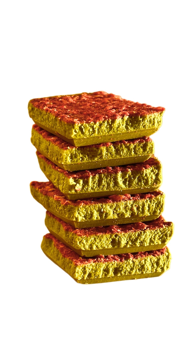 Vital Leaf | Tablette de Chocolat Fraise et Matcha Latte | Less Stress + Better Focus