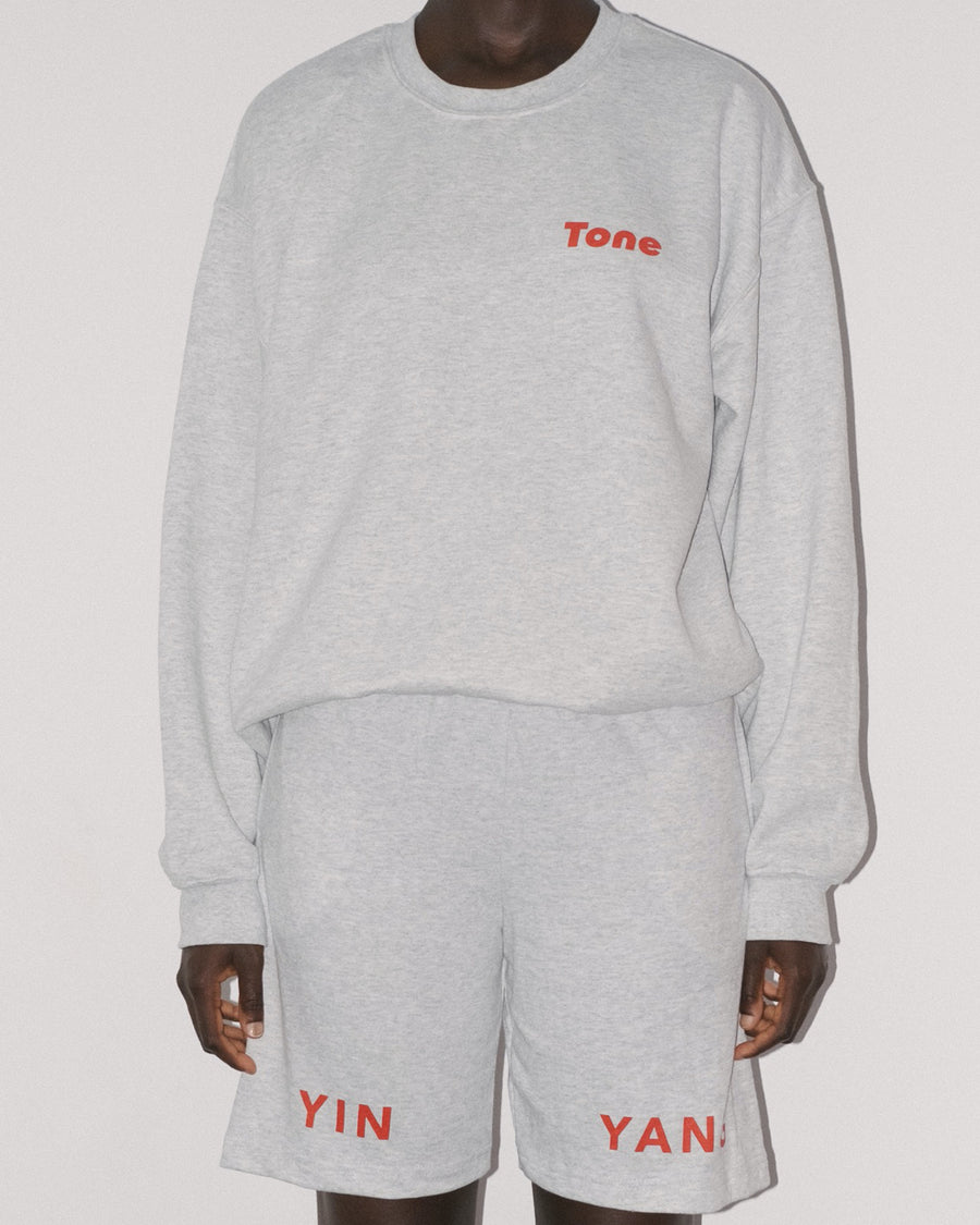 Sweatshirt Crewneck Gris Tone Essentials Capsule